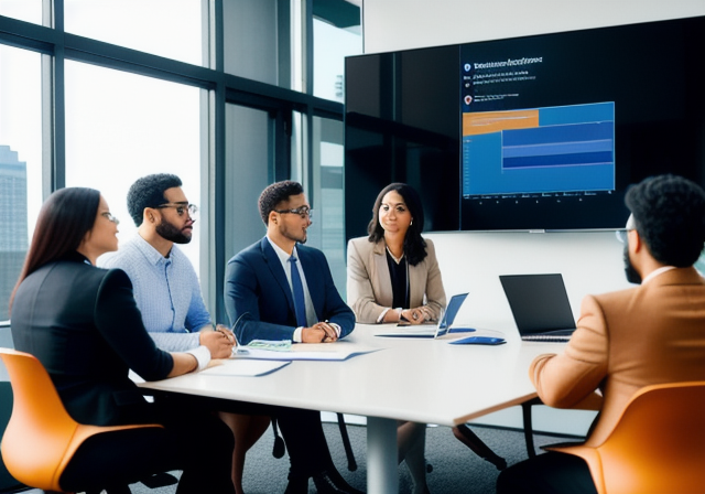 Meta Project Manager Leading a Team Meeting